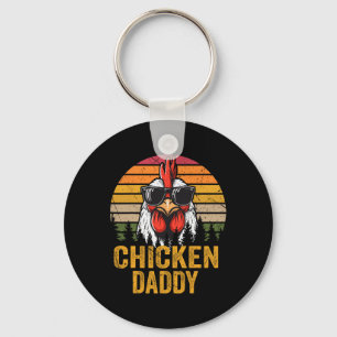 Chicken Daddy Haan Voor Pap Boer Vader Sleutelhanger