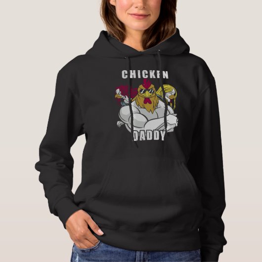Chicken Daddy Hühner Vater Landwirt Geflügelzüchte Hoodie (Voorkant)