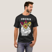 Chicken Daddy Hühner Vater Landwirt Geflügelzüchte T-shirt (Voorkant volledig)