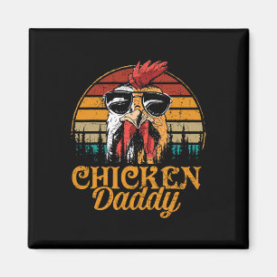 Chicken Daddy Poultry Farmer Funny Fathers Magneet