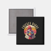 Chicken Daddy Retro 70s Chicken Dad Vader Magneet (Voorkant / Achterkant)