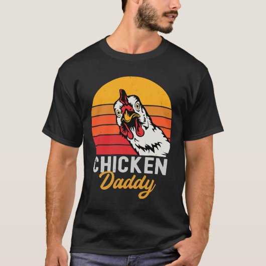 Chicken Daddy Vintage Farmer   T-shirt (Voorkant)