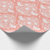 Chicken Damask Cadeaupapier (Hoek)