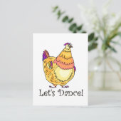 Chicken Dance Briefkaart (Staand voorkant)