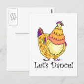 Chicken Dance Briefkaart (Voorkant / Achterkant)