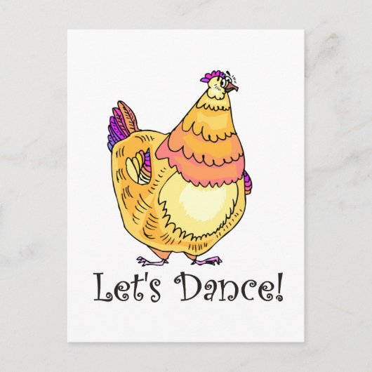 Chicken Dance Briefkaart (Voorkant)
