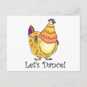 Chicken Dance Briefkaart (Voorkant)