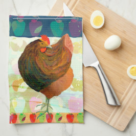 Chicken Dance Kitchen Tea Towel Theedoek