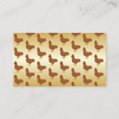 Chicken Design Boerderij Visitekaartje (Achterkant)