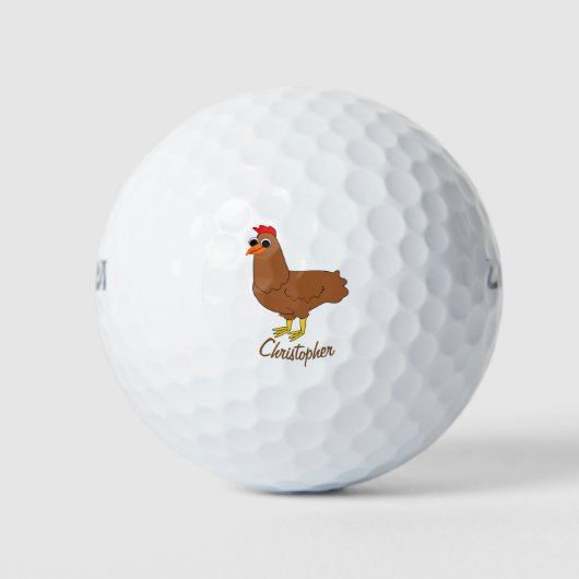Chicken Design Golfballen (Voorkant)