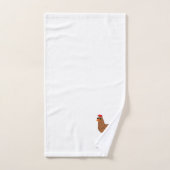 Chicken Design Monogrammed Bad Handdoek (Handdoek)