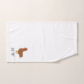 Chicken Design Monogrammed Bad Handdoek (Handdoek)