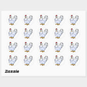 Chicken Design Ronde Sticker (Vel)