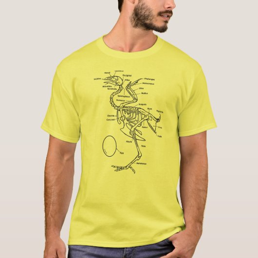 Chicken Diagram T-shirt (Voorkant)
