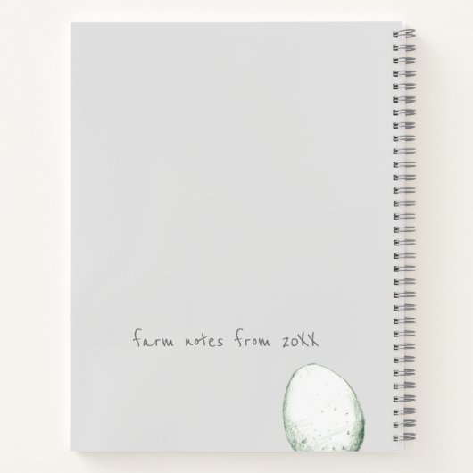 Chicken Diary Farmhouse Fresh Eggs Business Notitieboek (Achterkant)