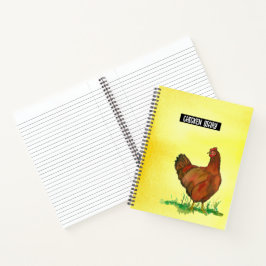Chicken Diary Rhode Island Red Hen Business Notitieboek