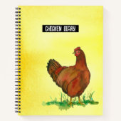 Chicken Diary Rhode Island Red Hen Business Notitieboek (Voorkant)