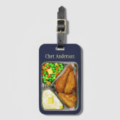 Chicken Dinner Bagagelabel (Voorkant (verticaal))