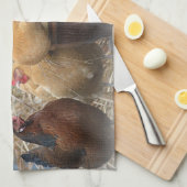Chicken Dish Towel Theedoek (Quarter Fold)