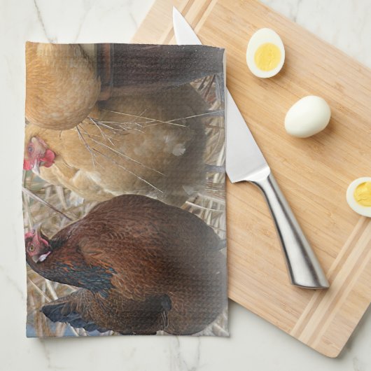 Chicken Dish Towel Theedoek (Quarter Fold)