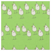 Chicken ditsy stof (Close Up)