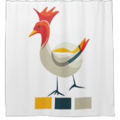 Chicken Douchegordijn (Voorkant)