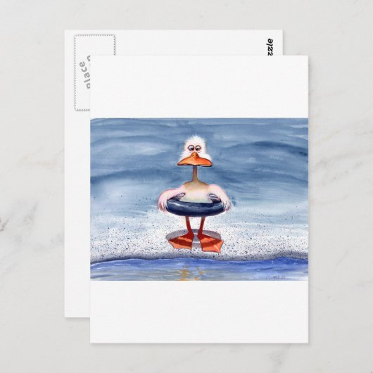Chicken Duck Briefkaart (Voorkant / Achterkant)