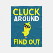 Chicken Easter Chick 1  Fleece Deken (Voorkant)