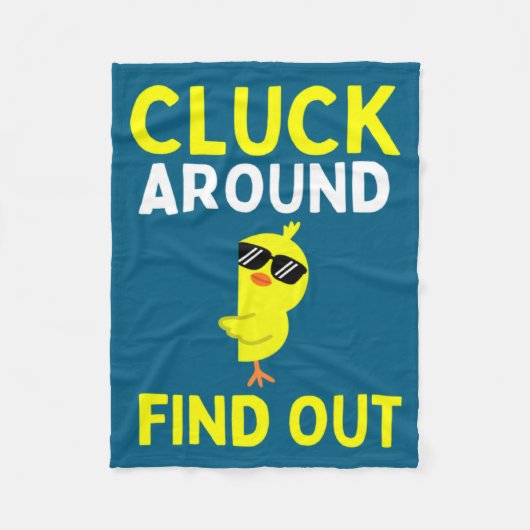 Chicken Easter Chick 1  Fleece Deken (Voorkant)