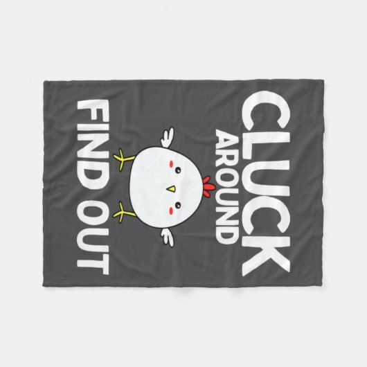 Chicken Easter Chick  Fleece Deken (Voorkant (Horizontaal))