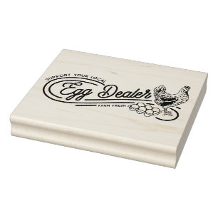 Chicken Egg Dealer Funny Rubber Stamp Rubberstempel