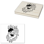 Chicken Egg Dealer Funny Rubber Stamp Rubberstempel (Gestempeld)