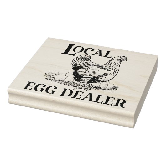 Chicken Egg Dealer Funny Rubberstempel (Stempel)