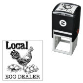 Chicken Egg Dealer Rubber Stamp Zelfinktende Stempel (In situ)