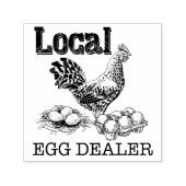 Chicken Egg Dealer Rubber Stamp Zelfinktende Stempel (Design)