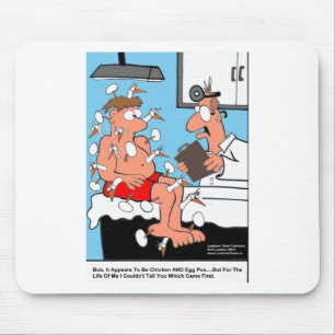 Chicken & Egg Pox Funny Medical Gifts & Kaarten Muismat