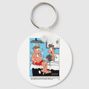 Chicken & Egg Pox Funny Medical Gifts & Kaarten Sleutelhanger