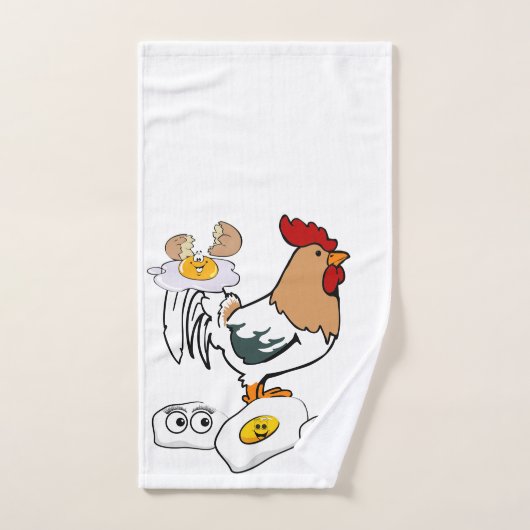 Chicken Eggs Bathroom Towel sets Bad Handdoek (Handdoek)