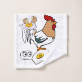 Chicken Eggs Bathroom Towel sets Bad Handdoek (Wasdoekje)