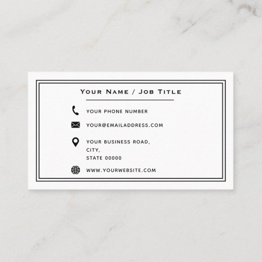 Chicken Eggs Boerderij Farmer Boerderij Zwart-wit Visitekaartje (Achterkant)