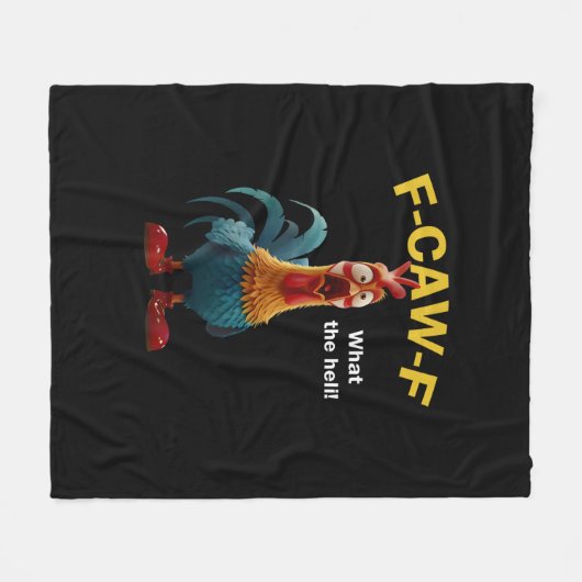 Chicken F-CAW-F F-caw-F Fleece Deken (Voorkant (Horizontaal))