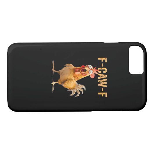 Chicken F-Caw-F Funny Trendy Case-Mate iPhone Case (Achterkant (Horizontaal))