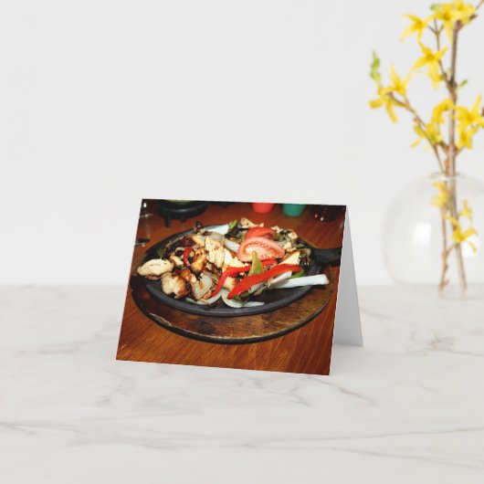 Chicken Fajitas Kaart (Gele Bloem)