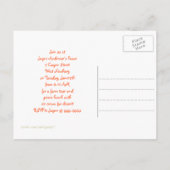 Chicken Family Play Datum Uitnodiging Briefkaart (Achterkant)