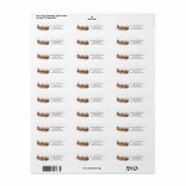 Chicken Farm Fence Fun Address Etiket (Full Sheet)
