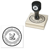 Chicken farm fresh eggs carton farmers market rubberstempel (Gestempeld)