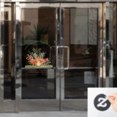 Chicken Farm Fresh Eggs small Raamsticker (Kantoordeur)