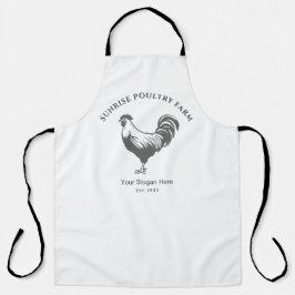 Chicken Farm House All-Over Print Apron Schort