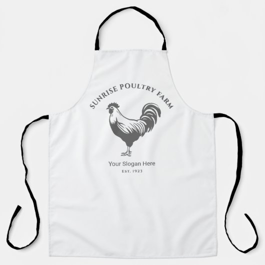 Chicken Farm House All-Over Print Apron Schort (Voorkant)