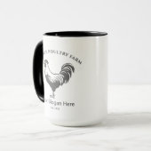 Chicken Farm House Designed Mug Mok (Voorkant links)